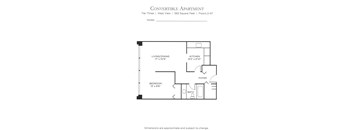 Convertible Floor Plan at Columbus Plaza, Illinois, 60601