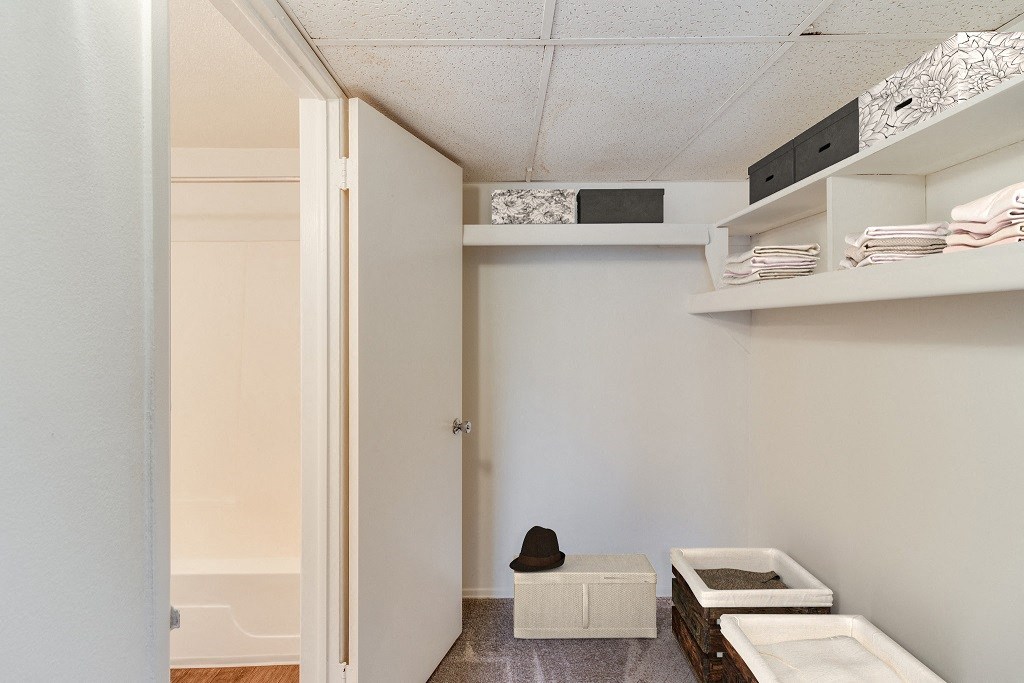 Closet View at The Waverly, Belleville, MI