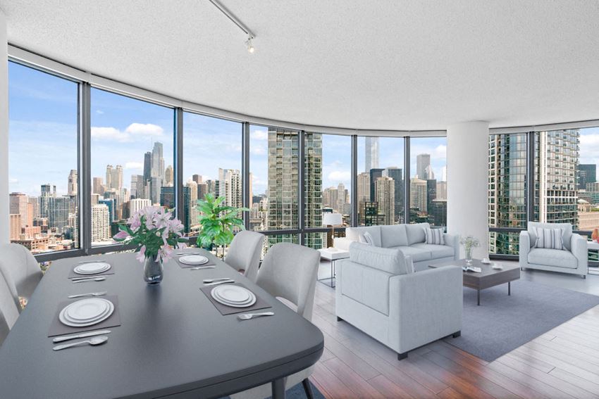 Dining Area Dining Area at Kingsbury Plaza, Chicago, 60654