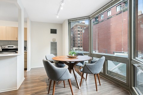 Elegant Dining Space at Elm Street Plaza, Chicago, Illinois