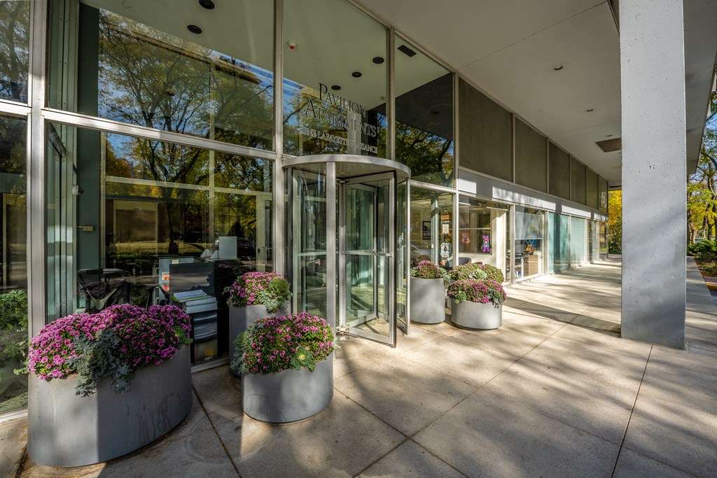 Property Entrance at The Pavilion, Detroit, Michigan