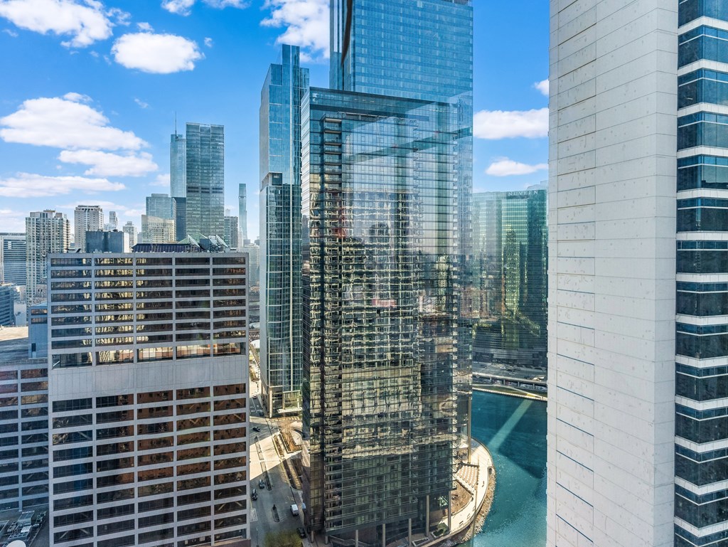 a view of the city from a high rise building at Cassidy on Canal, Chicago, Illinois