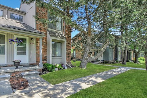 Exterior Townhouse at The Village of Hyde Park, Detroit, MI, 48207
