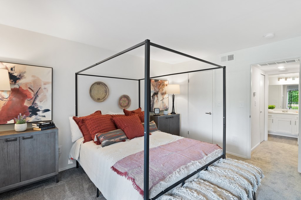 Bedroom With Bathroom at The Waverly, Belleville, MI