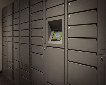 Package Lockers at Twin Towers, Chicago
