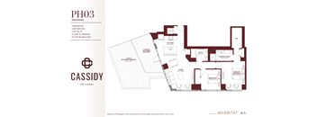 PH03 Floor Plan at Cassidy on Canal, Chicago, IL