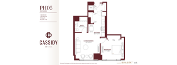 PH05 Floor Plan at Cassidy on Canal, Chicago