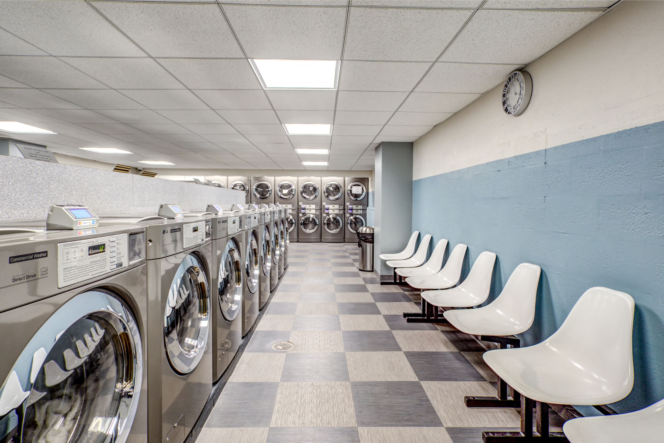 Upgraded laundry area at The Pavilion, Detroit, MI, 48207