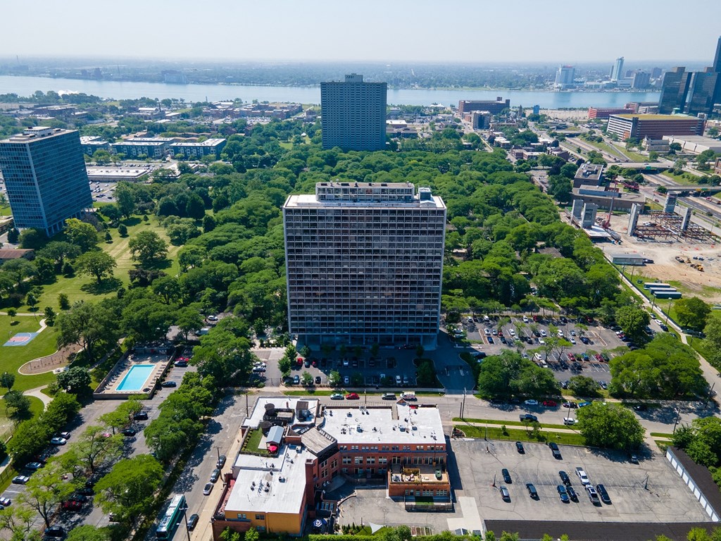 Drone View at The Pavilion, Detroit