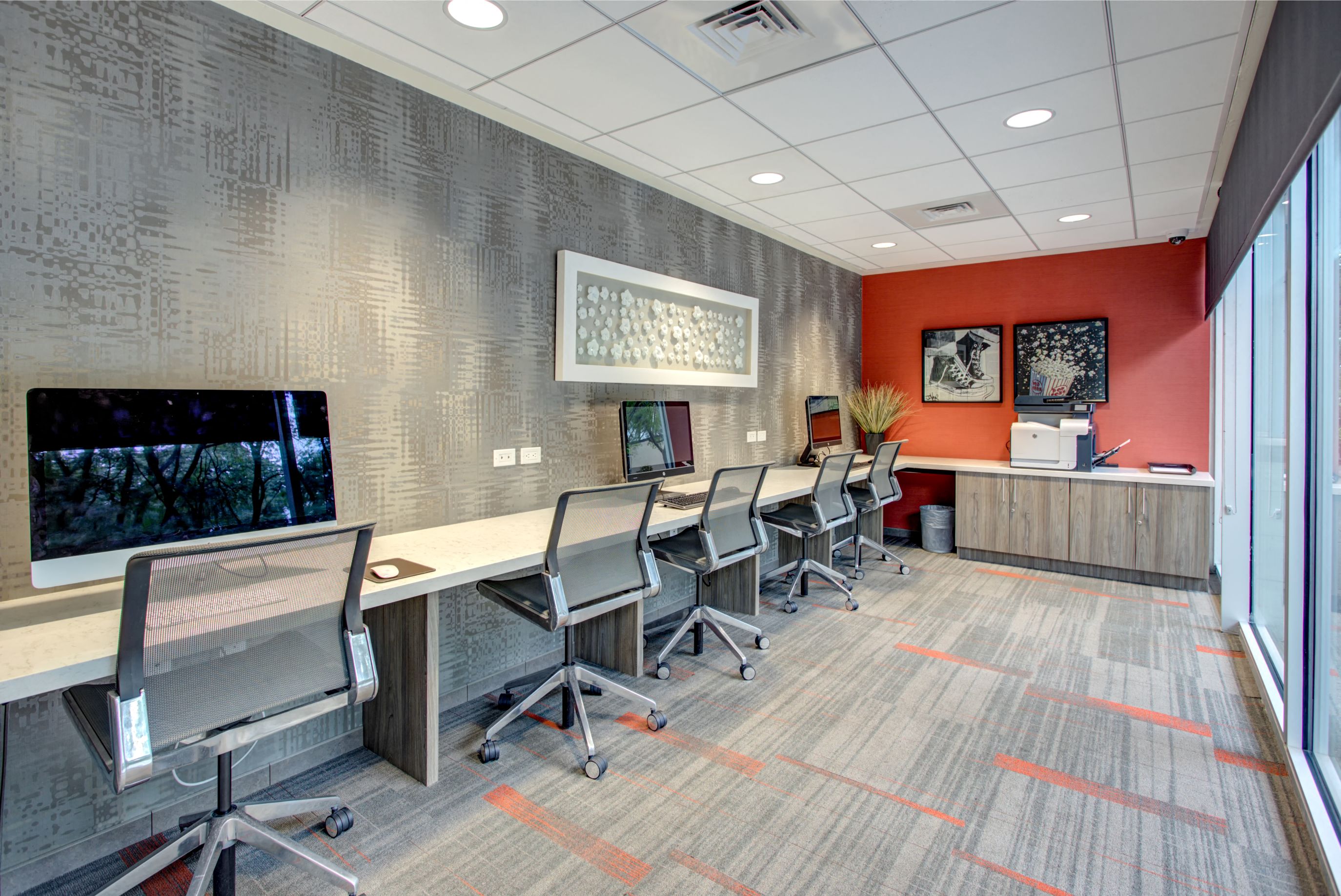 The business center at The Pavilion, Detroit, Michigan