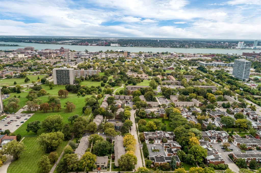 View of Detroit River from The Village of Hyde Park at The Village of Hyde Park, Detroit, 48207