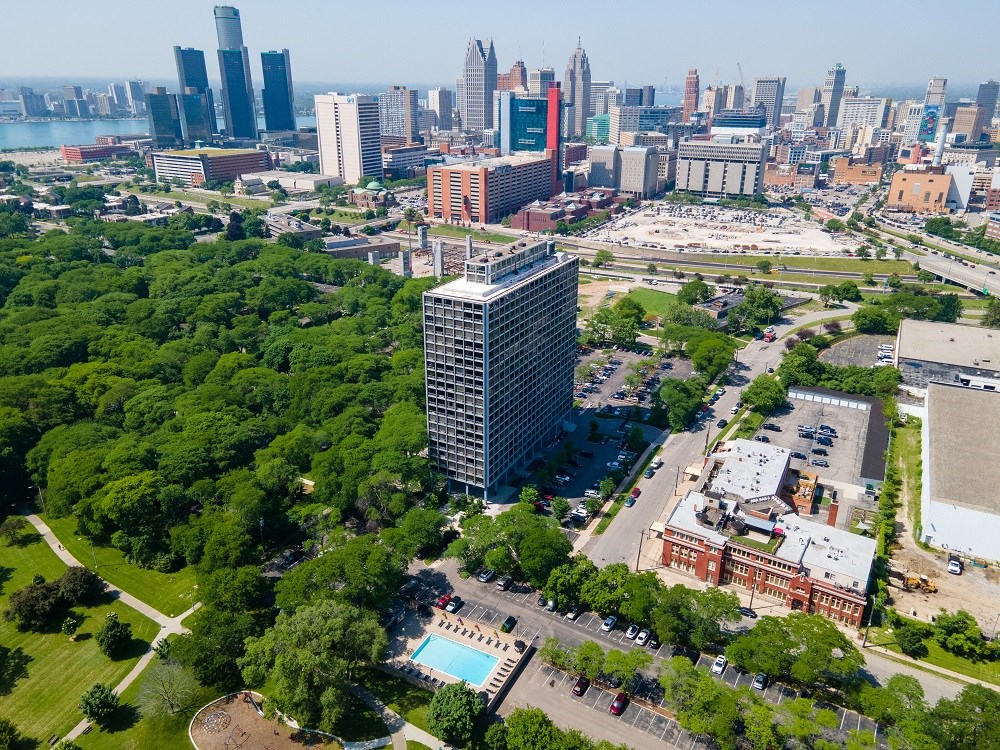 Aerial View Of Property at The Pavilion, Detroit, MI, 48207