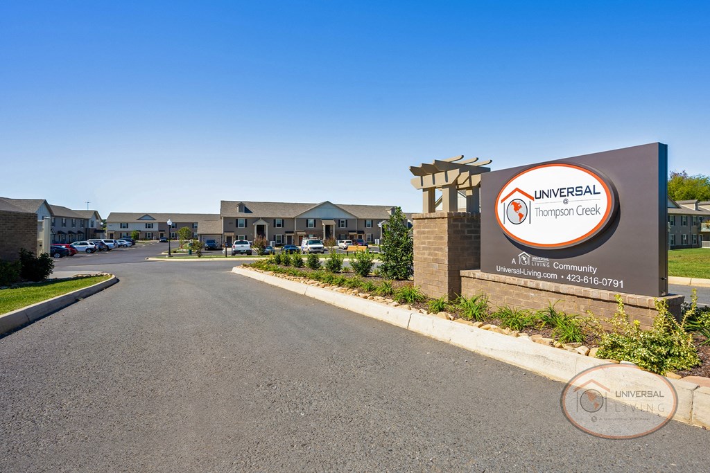 Front property sign for Universal at Thompson Creek.