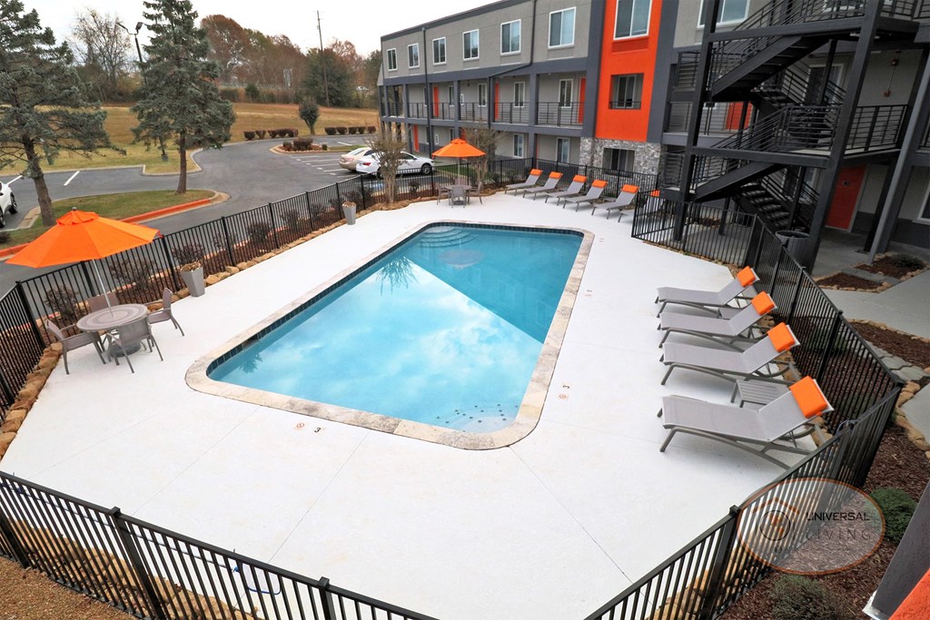 our apartments have a large pool for residents to enjoy
