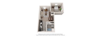 1 Bedroom Elevation 5100
