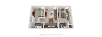 a floor plan of a 1 bedroom apartment
