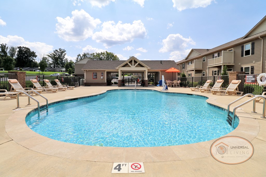our apartments have a large pool for residents to enjoy