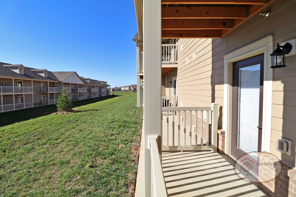 A view from the patio.