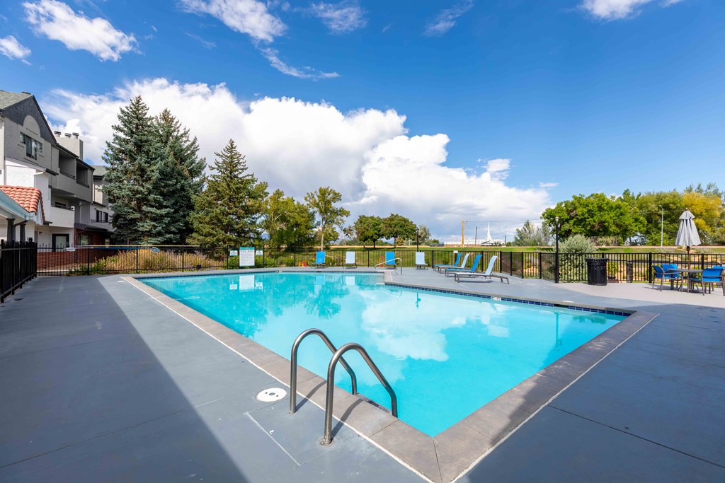 our apartments have a large pool for residents to enjoy