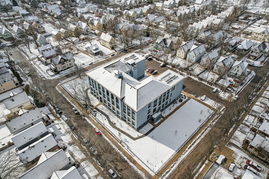 Aerial View- Front of Building