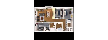 3 Bed 2 Bath D1