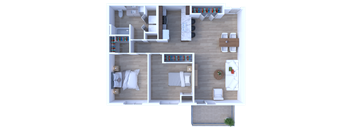 2 Bedroom Floorplan