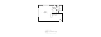 A floor plan for a unit at 1015 N. Sherman St.