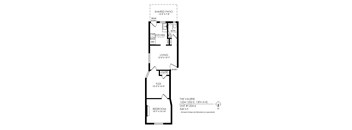 A drawing of a floor plan for an apartment at 1224-1232 E. 13th Ave.