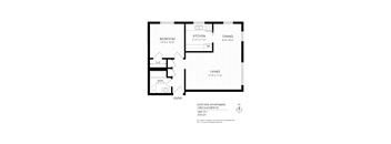1 Bedroom Floorplan