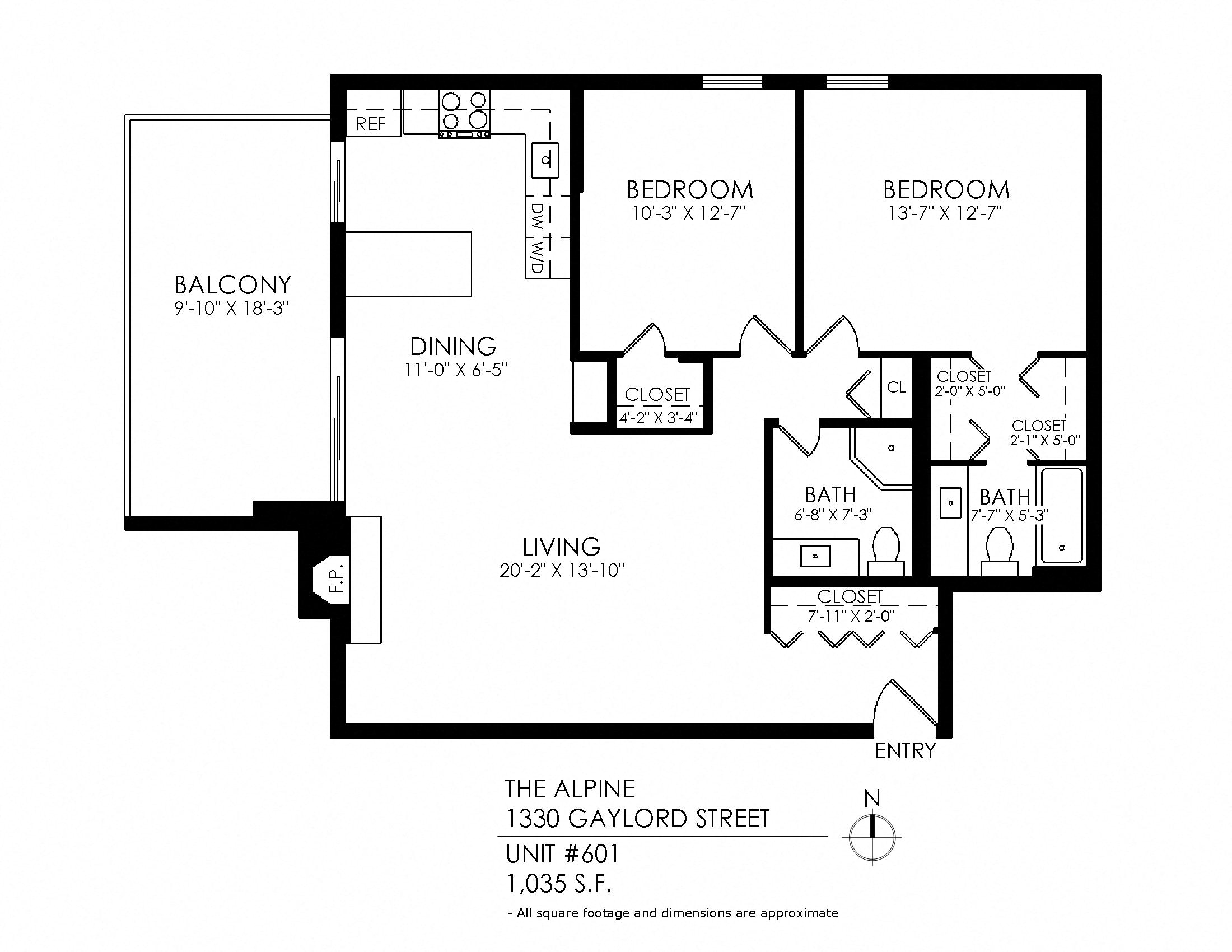a floor plan of a house with an open floor plan