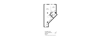 A floor plan for a 1726 N. Champa St. unit.