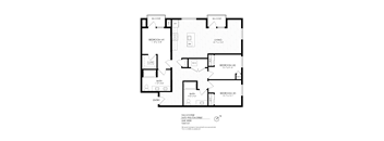 3 bed Hooper Floor plan