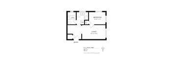 1 Bedroom Floorplan