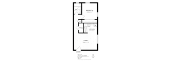 Velocity 1 Bedroom Floor plan
