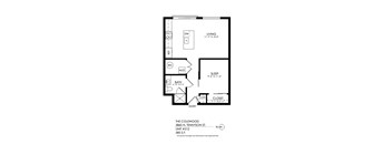 A floor plan for a property at 3860 N. Tennyon St.
