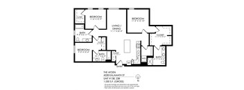 a floor plan of the atticus apts 2100 kalamatt st