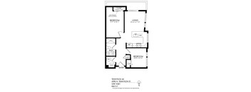 A drawing of a floor plan for a property at 4390 N. Tennyson St.