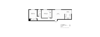 2 bedroom floor plan