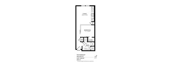 A floor plan for an apartment at 530 25th St.
