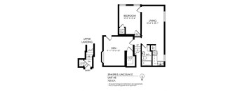 1 bedroom, 1 bath plus a den