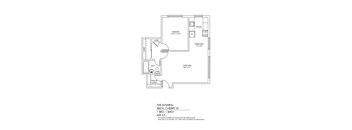A floor plan for a property located at 850 N. Cherry St.