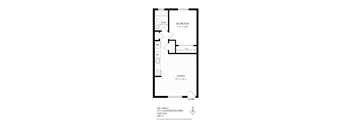 Vertice 1 bed floor plan