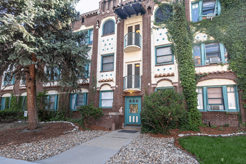 the building where the apartment is located