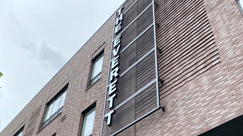 A building with a sign that says "Philips Retreat".