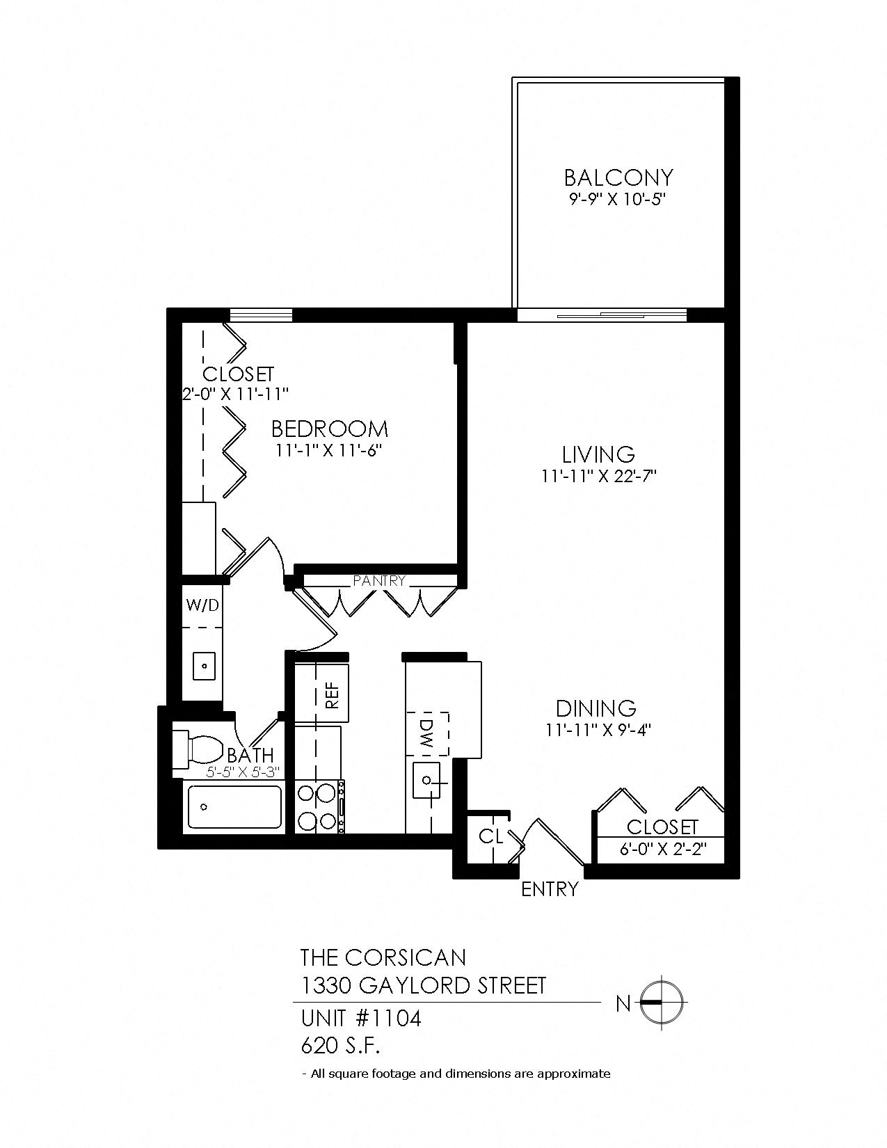 a floor plan of a bedroom floor plan with an open