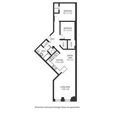 A black and white image of a floor plan for a house.