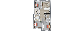 2 bedroom floor plan  the residences at