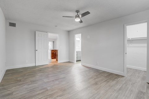 1 Bedroom- Master Bedroom with walk in closet