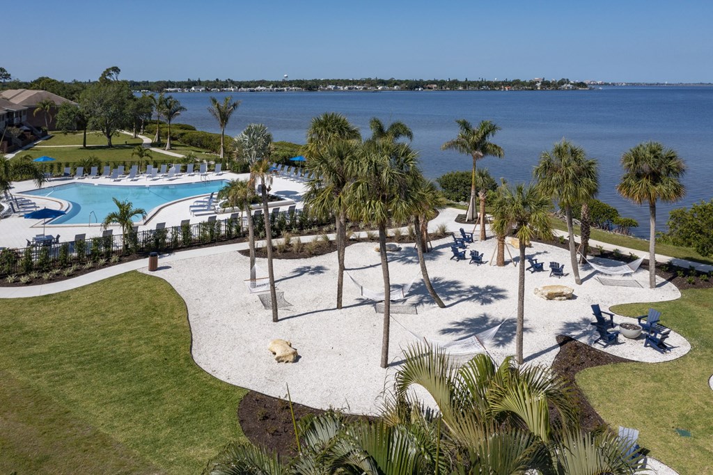 a view of the pool at the resort at longboat key club