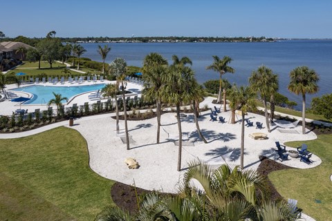 a view of the pool at the resort at longboat key club